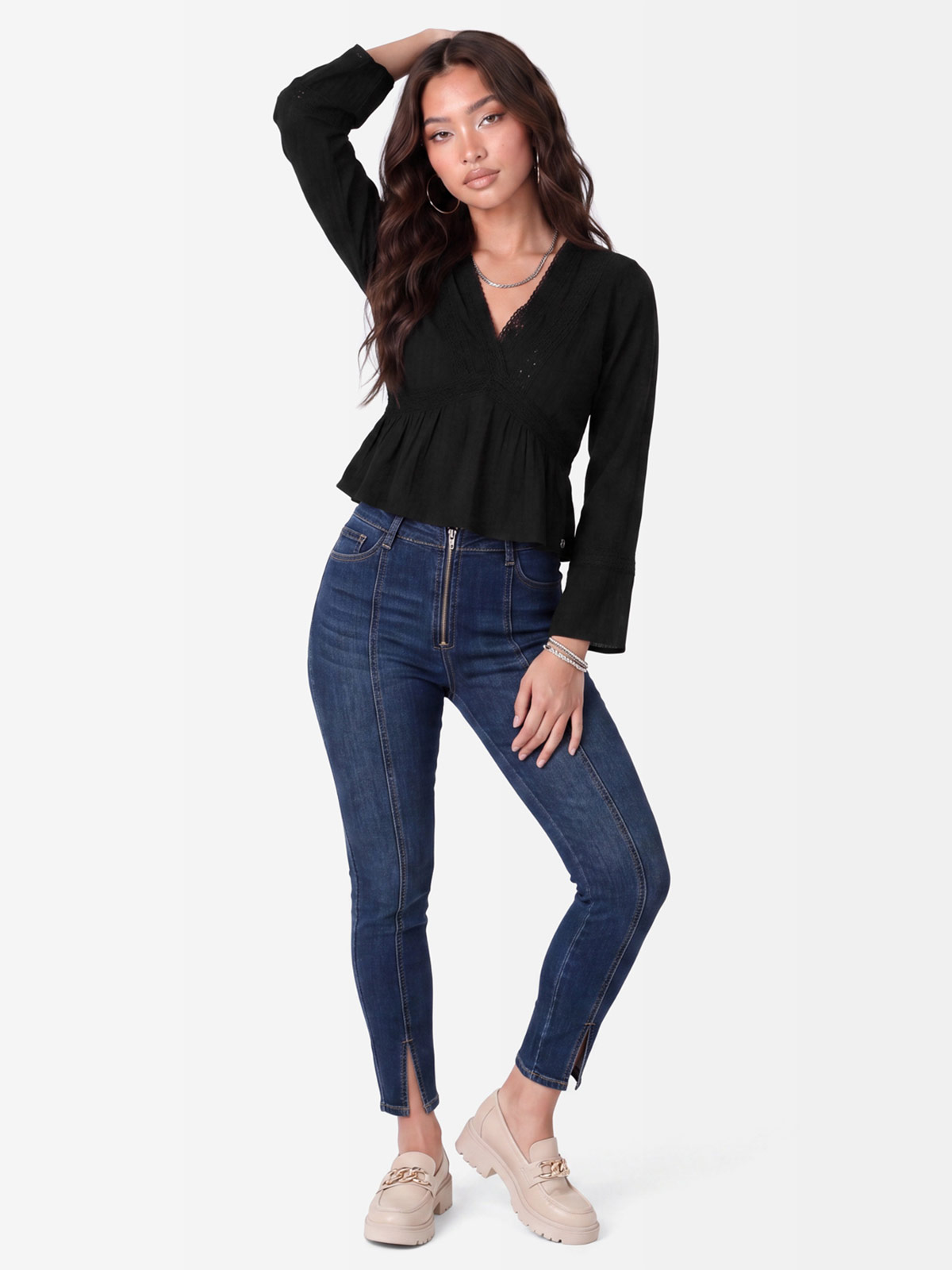 BLUSA MANGA LARGA MUJER GOCCOS NORAE - 4