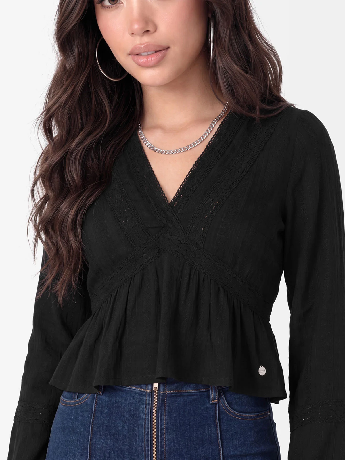 BLUSA MANGA LARGA MUJER GOCCOS NORAE - 3