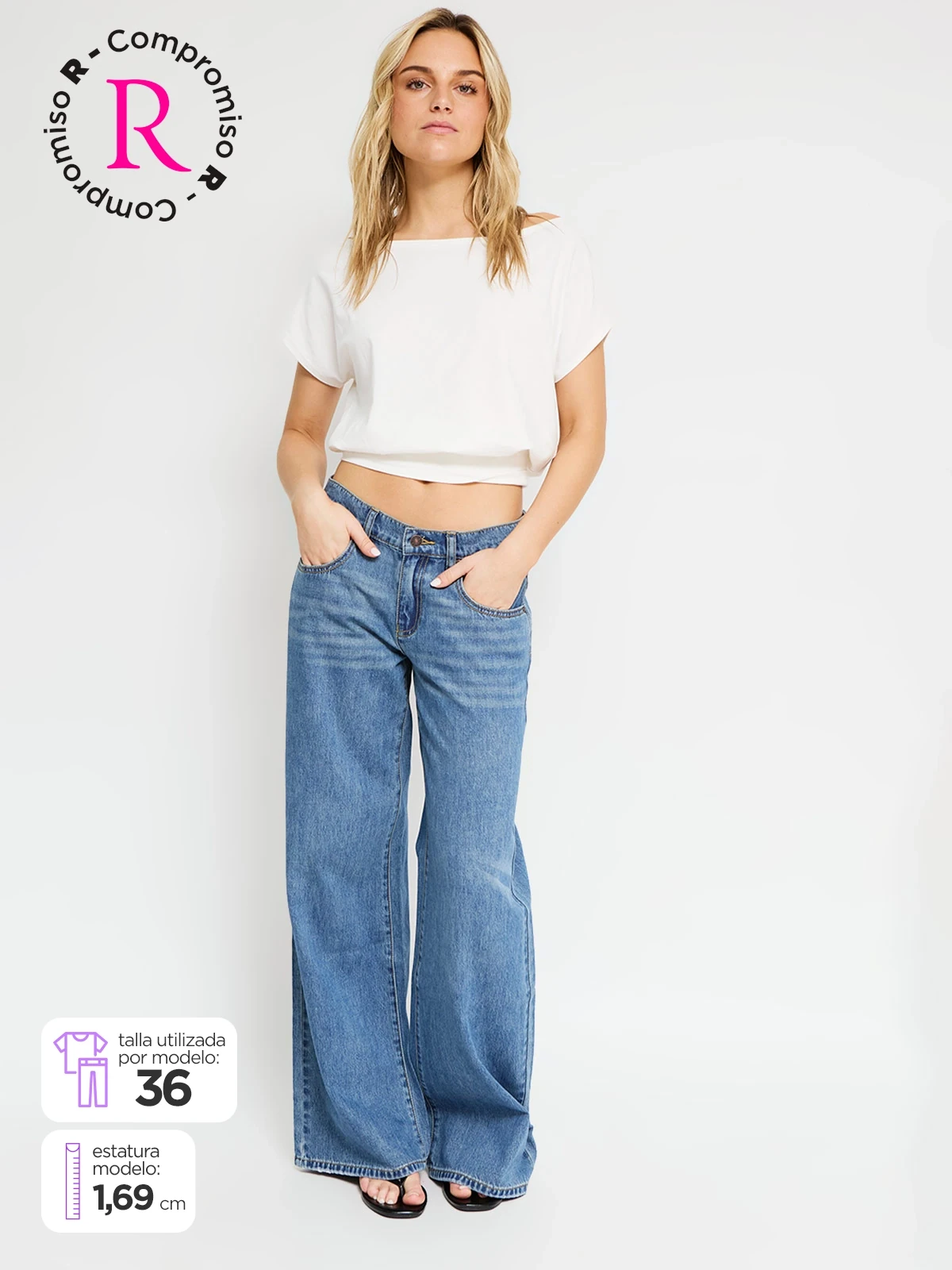 JEANS ALGODÓN REGULAR MUJER INDEX - 1
