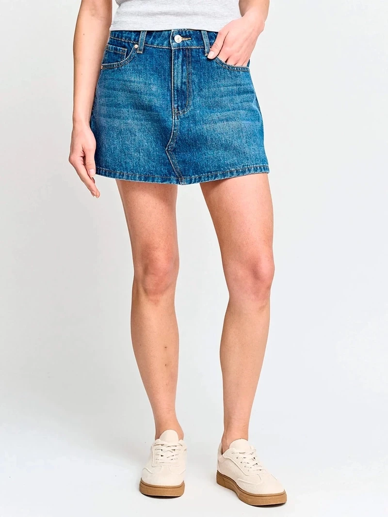 FALDA SHORT ALGODÓN MUJER INDEX - 2