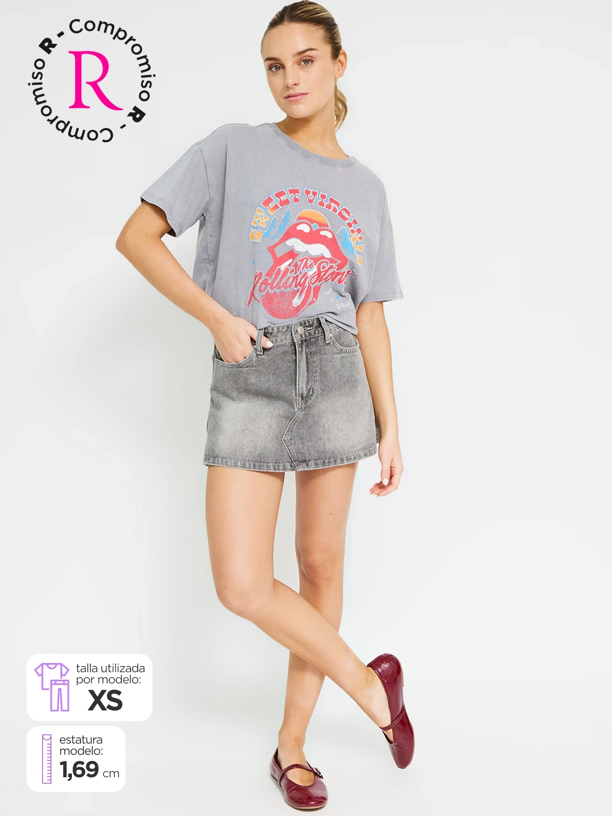 FALDA SHORT ALGODÓN MUJER INDEX - 1