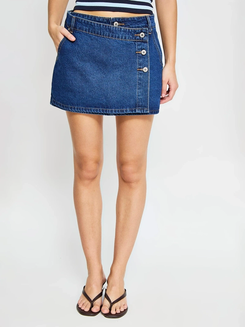 FALDA SHORT ALGODÓN MUJER INDEX - 2