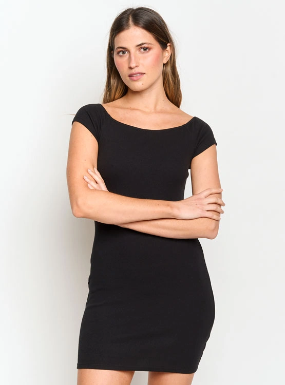VESTIDO CORTO ALGODÓN MUJER INDEX RAYAS - 2