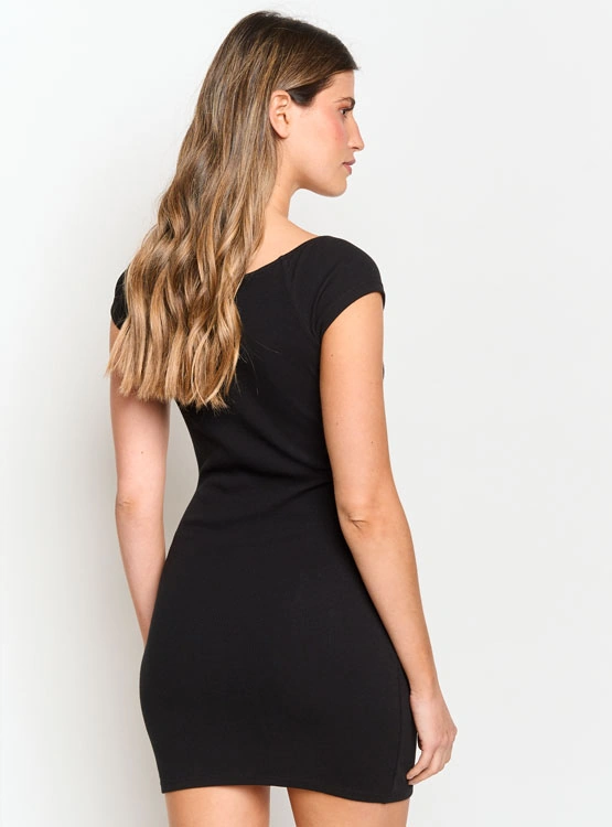 VESTIDO CORTO ALGODÓN MUJER INDEX RAYAS - 3