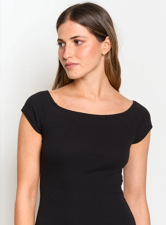 VESTIDO CORTO ALGODÓN MUJER INDEX RAYAS - 4