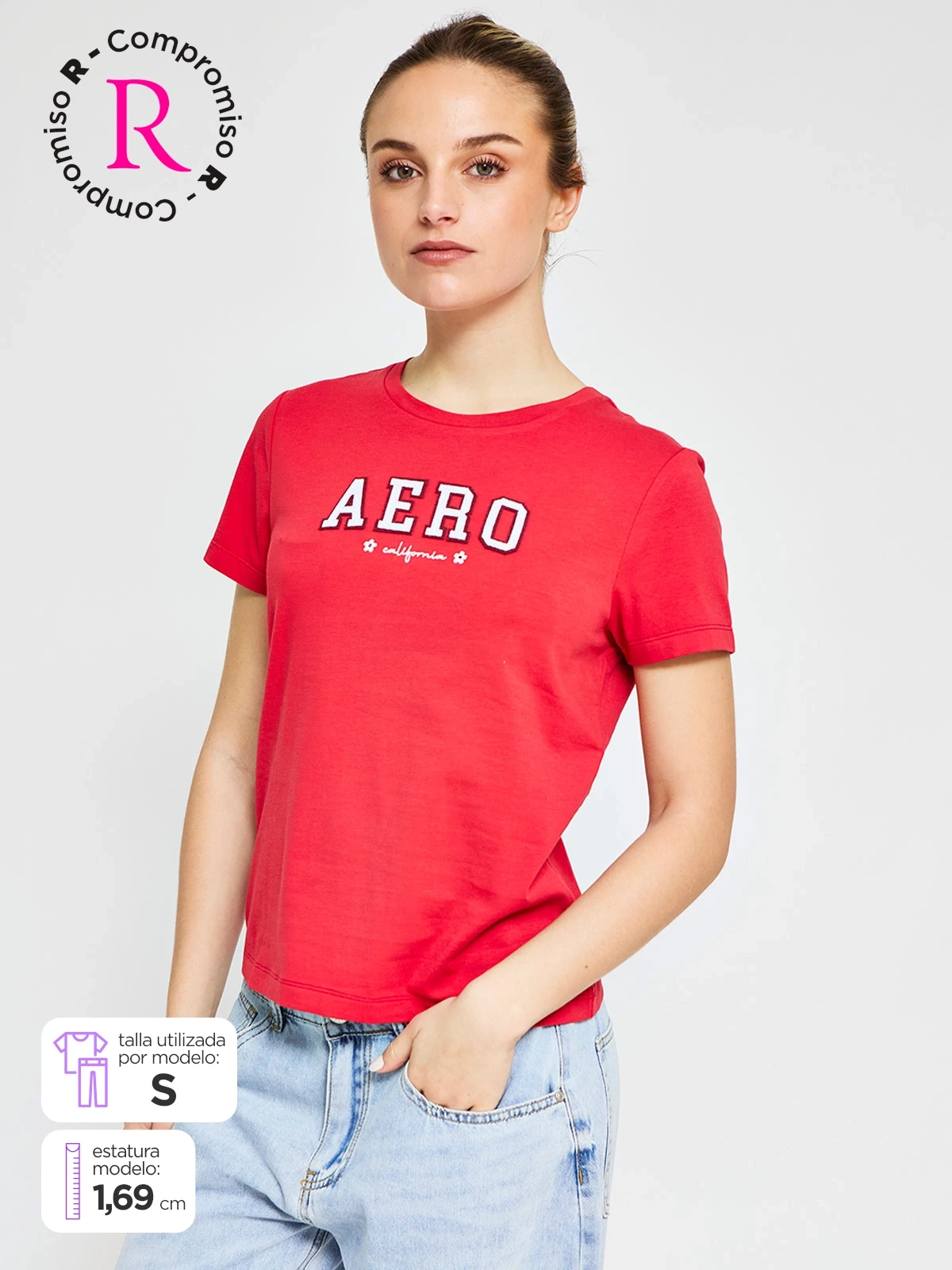 POLO MANGA CORTA ALGODÓN MUJER AERO - 1