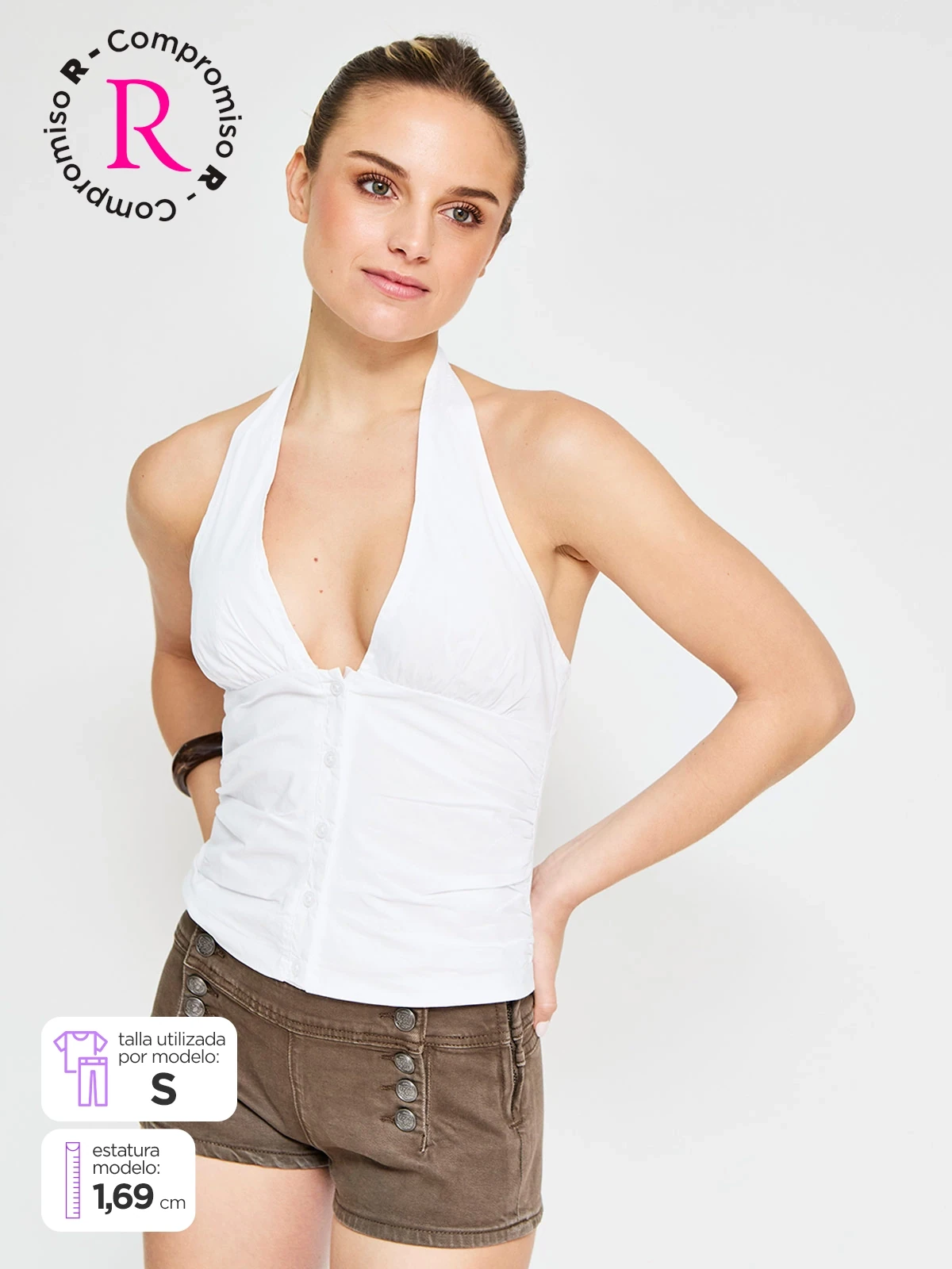 BLUSA SIN MANGAS ALGODÓN MUJER INDEX - 1