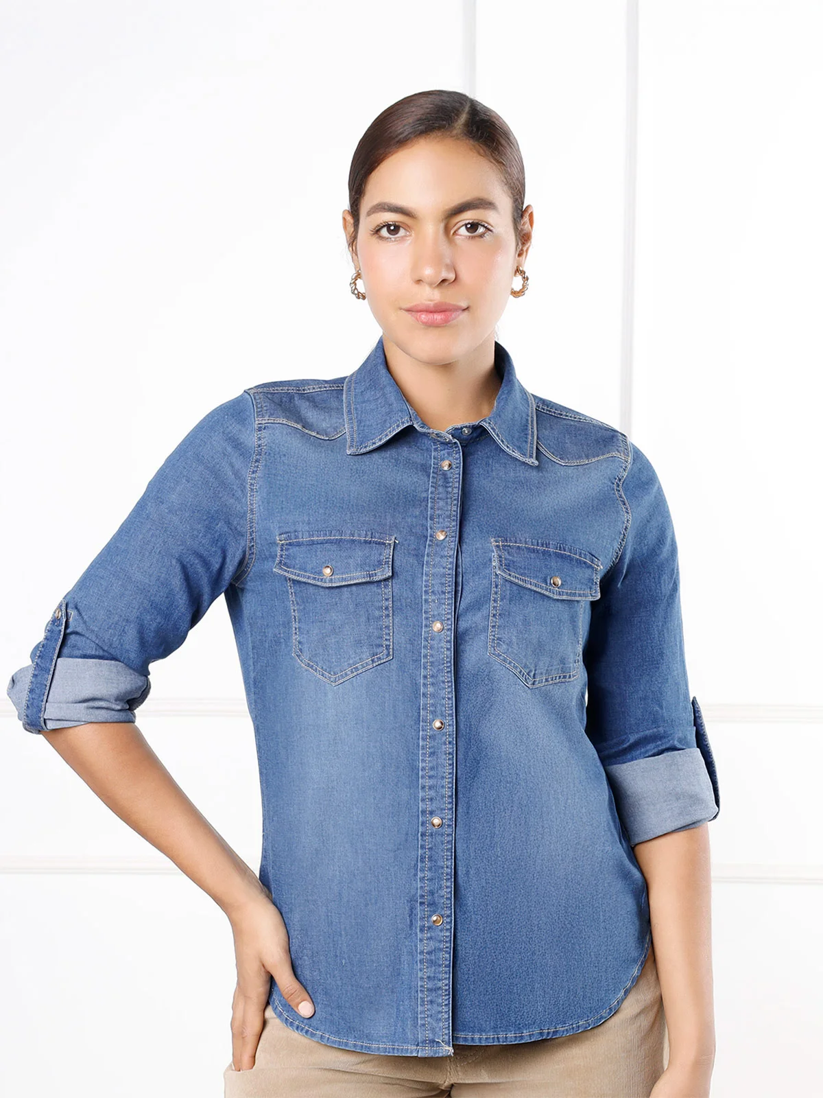 BLUSA MANGA LARGA MUJER KANSAS SADITH - 2
