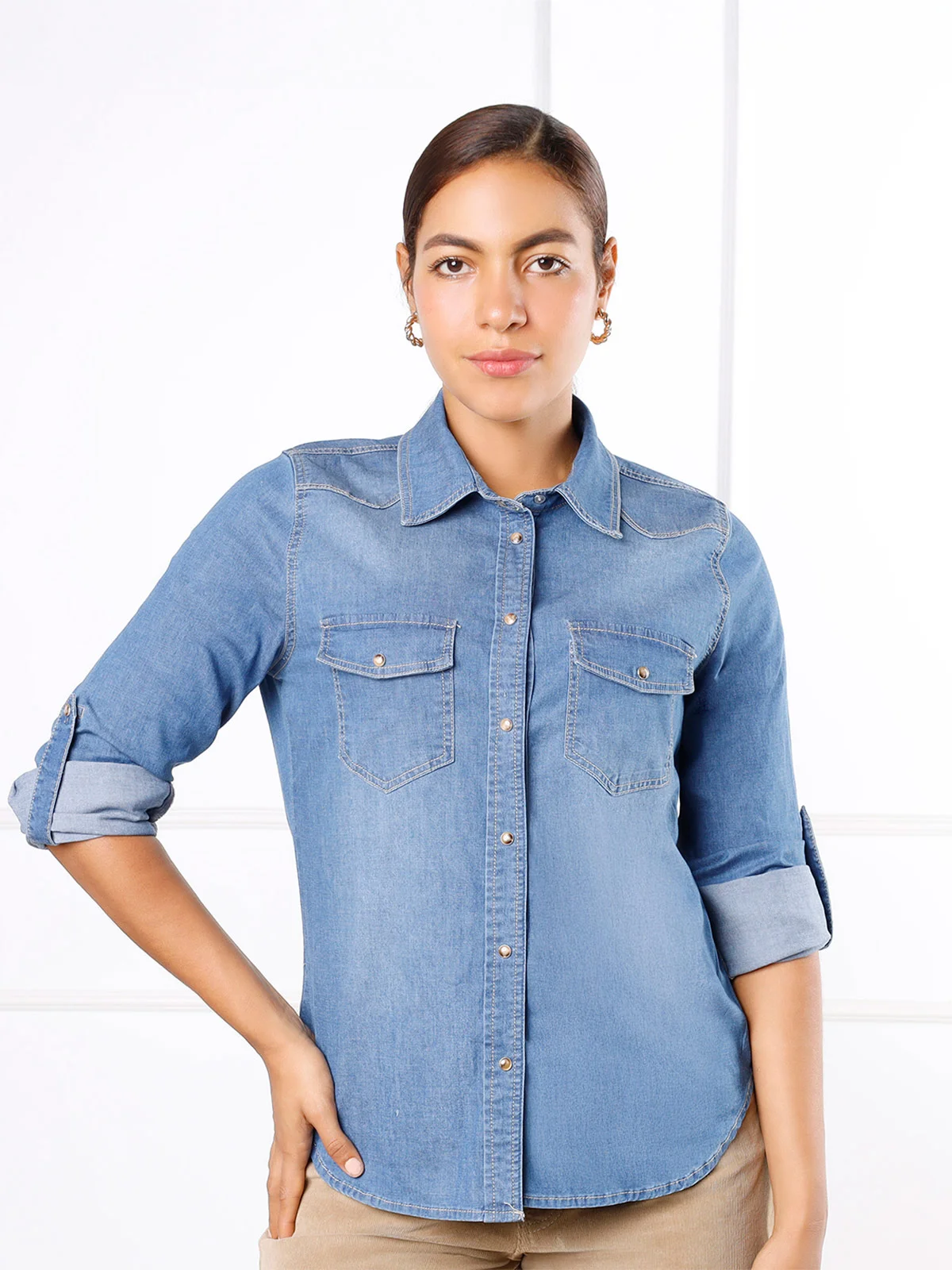 BLUSA MANGA LARGA MUJER KANSAS SADITH - 2