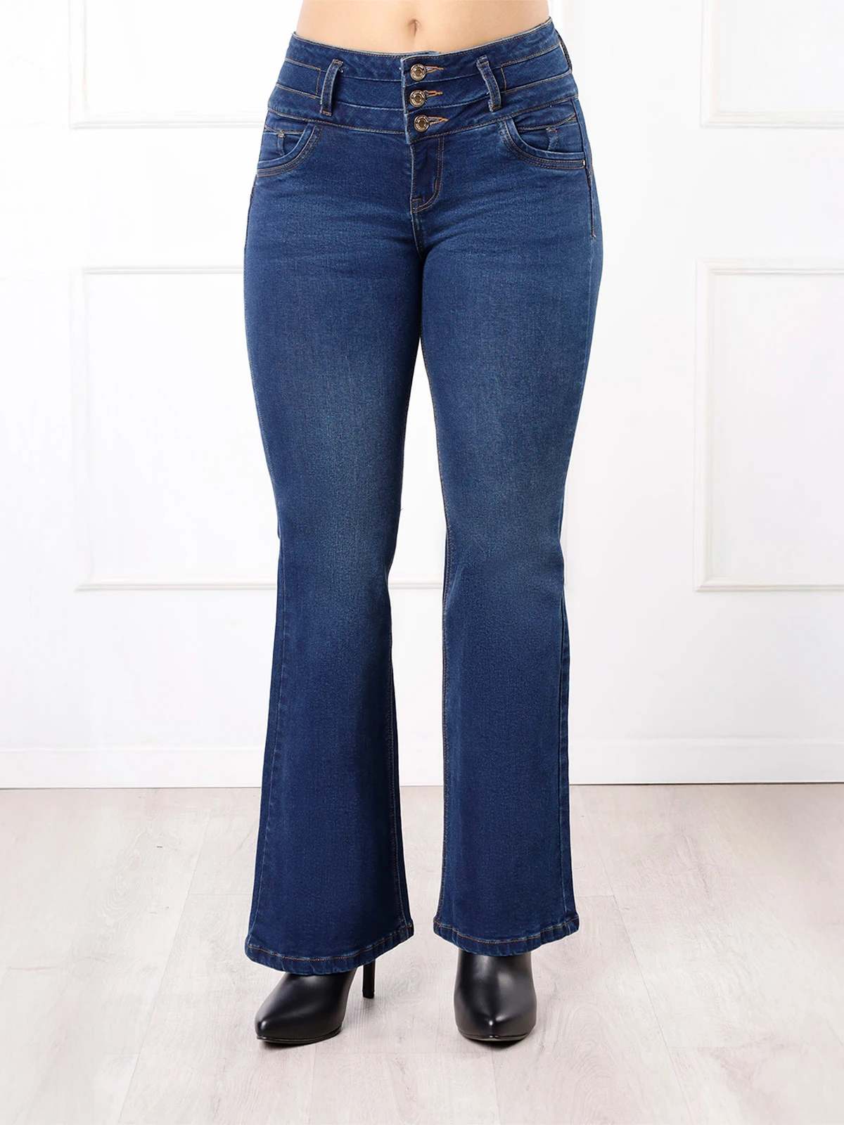 JEANS FLARE MUJER KANSAS YENNA - 1