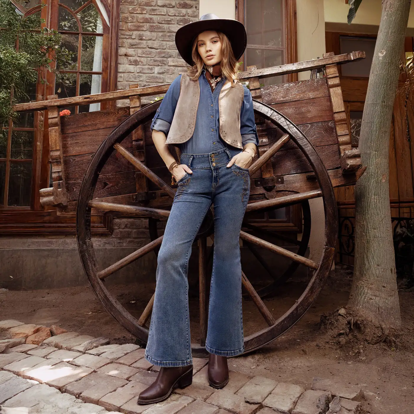 JEAN FLARE MUJER KANSAS OOLLY - 1