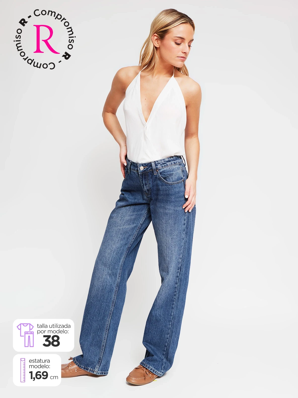 JEANS ALGODÓN REGULAR MUJER INDEX - 1