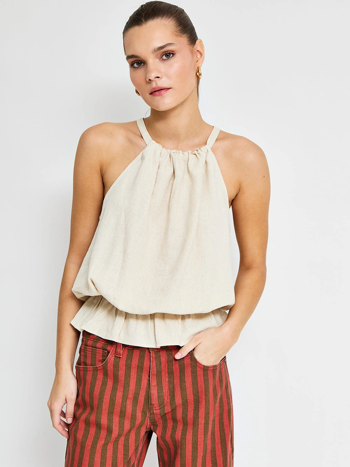 BLUSA SIN MANGAS LINO MUJER BARBADOS - 2