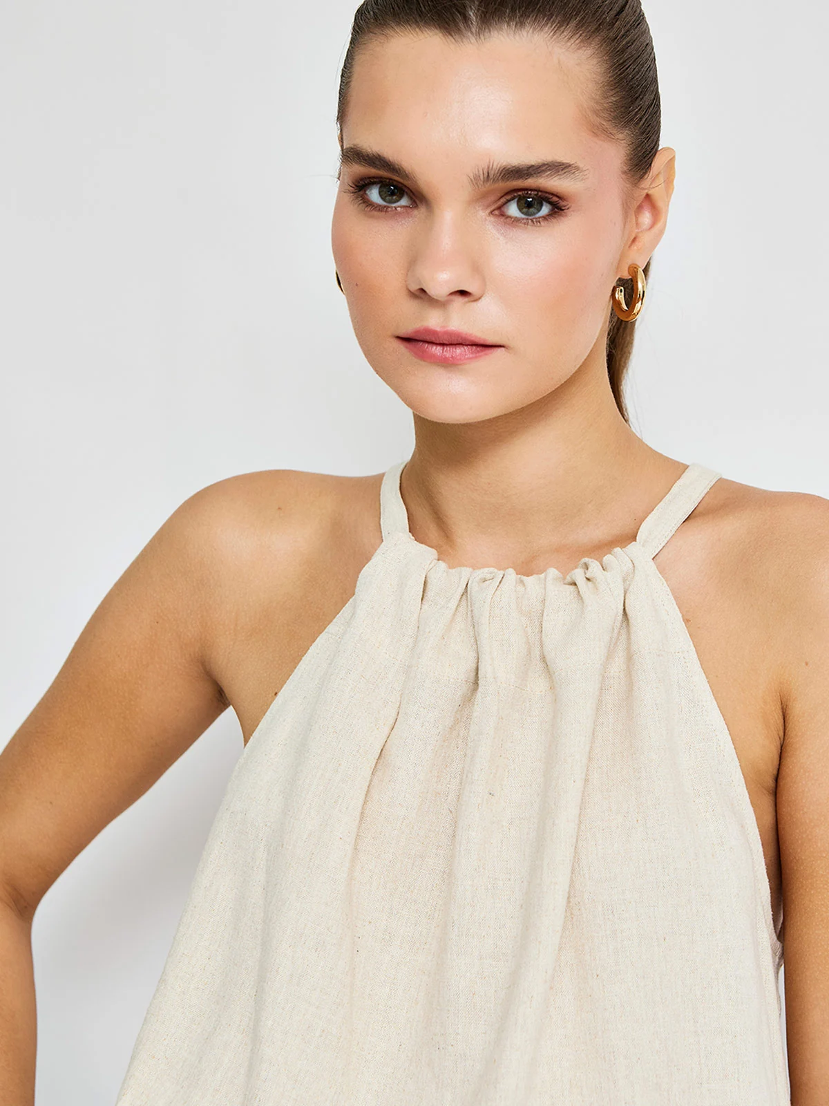 BLUSA SIN MANGAS LINO MUJER BARBADOS - 3