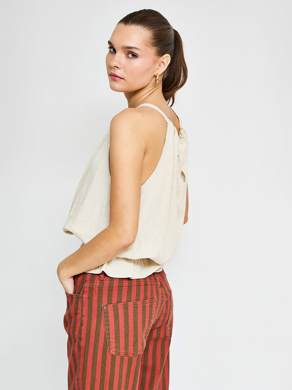 BLUSA SIN MANGAS LINO MUJER BARBADOS - 4