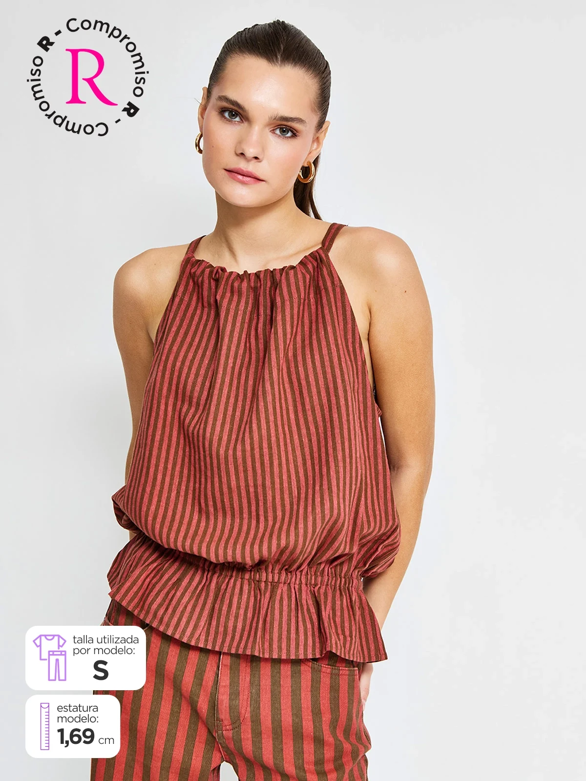 BLUSA SIN MANGAS LINO MUJER BARBADOS - 1