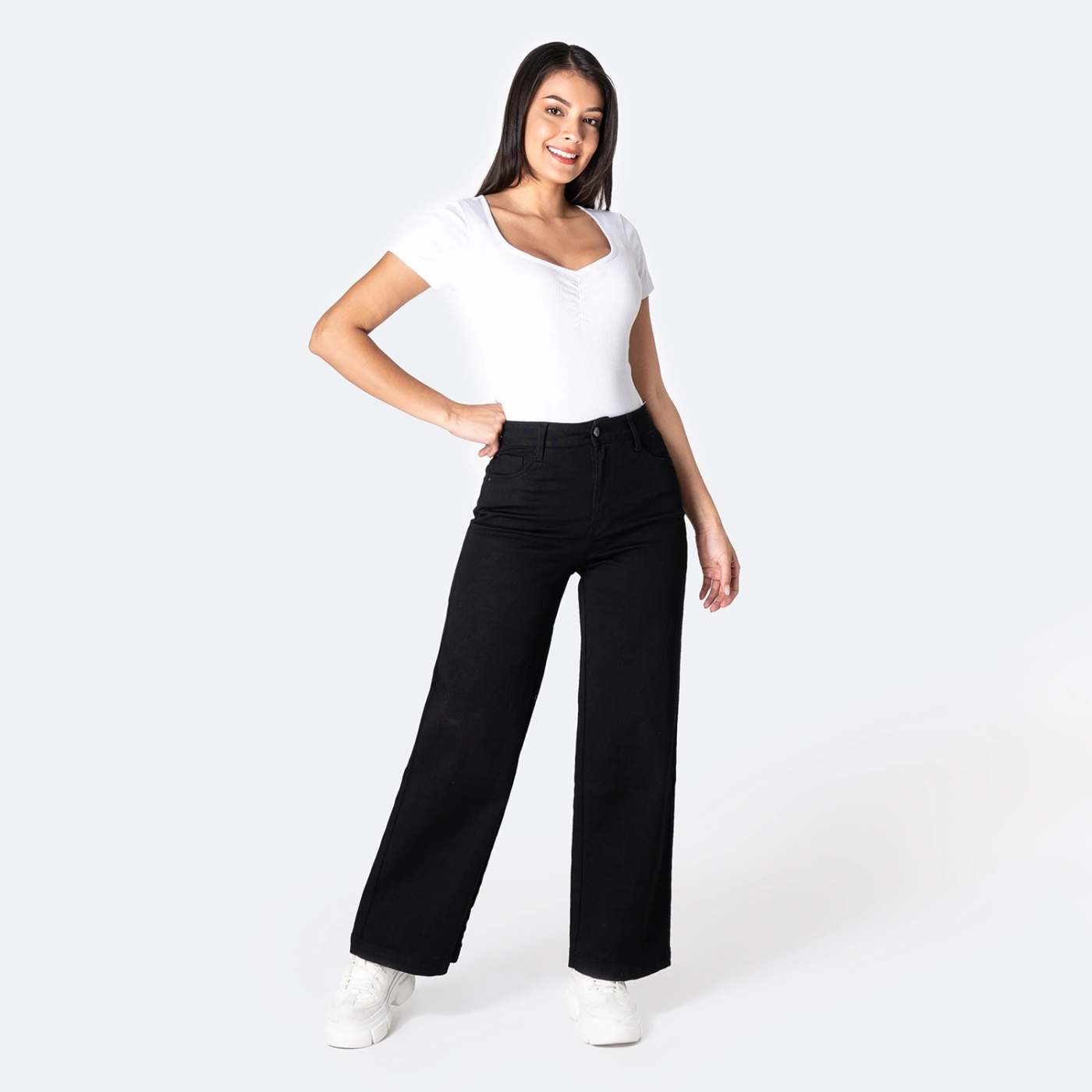 JEAN WIDELEG MUJER PIONIER NEGRO LARAAH - 2