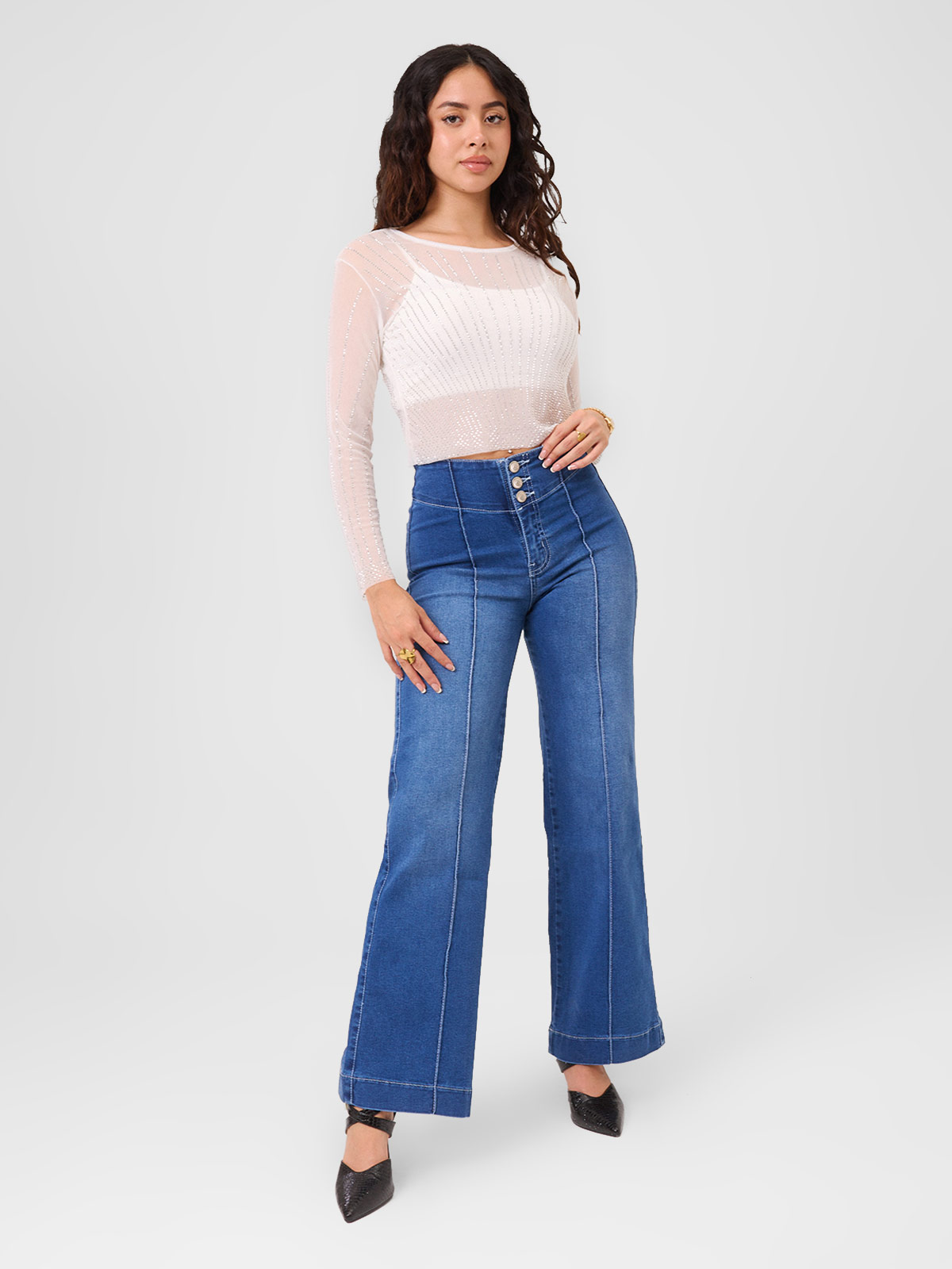 JEAN REGULAR FIT MUJER ALEJANDRA BAIGORRIA GILDA - 1