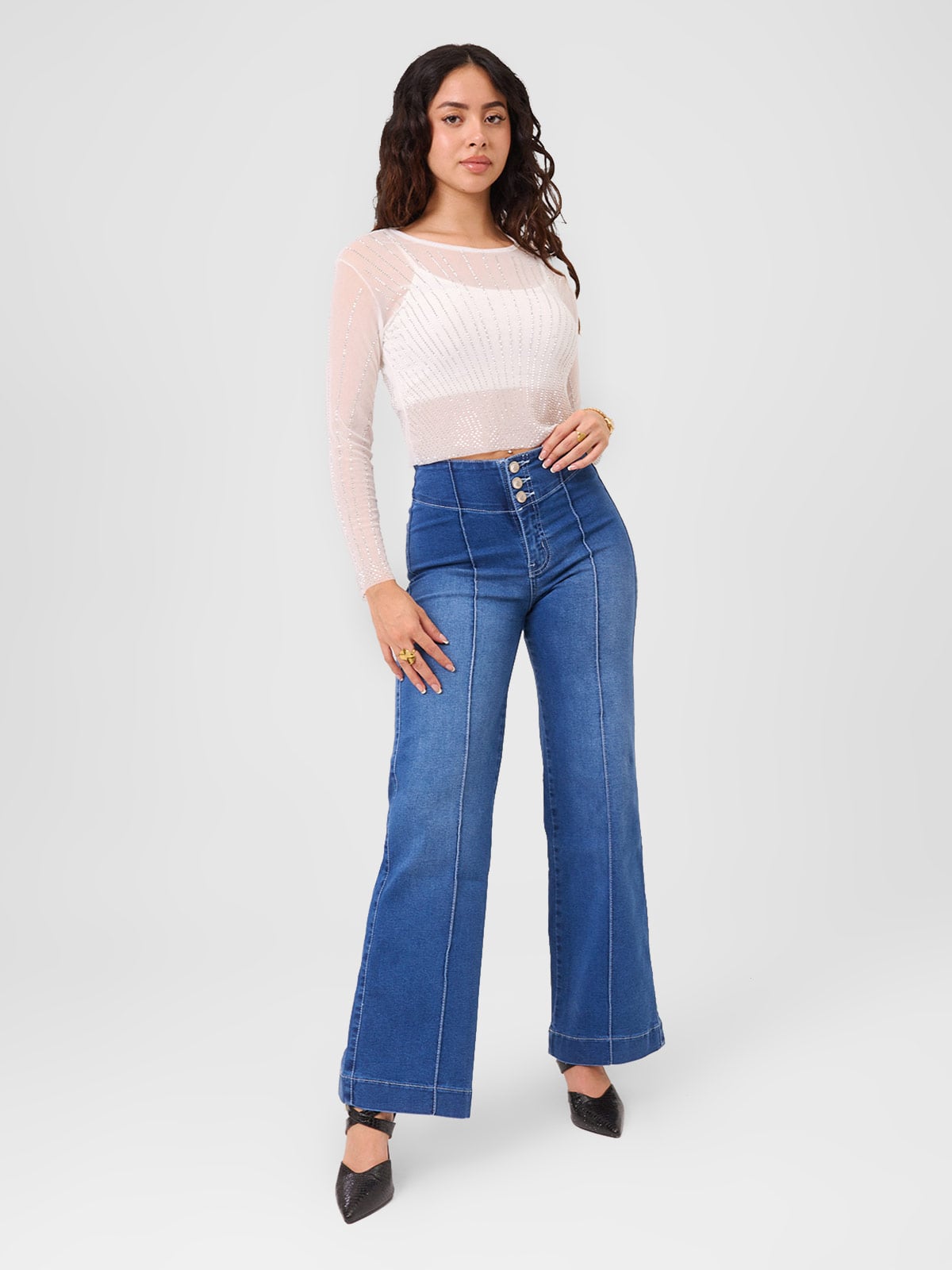 JEAN REGULAR FIT MUJER ALEJANDRA BAIGORRIA GILDA - 1