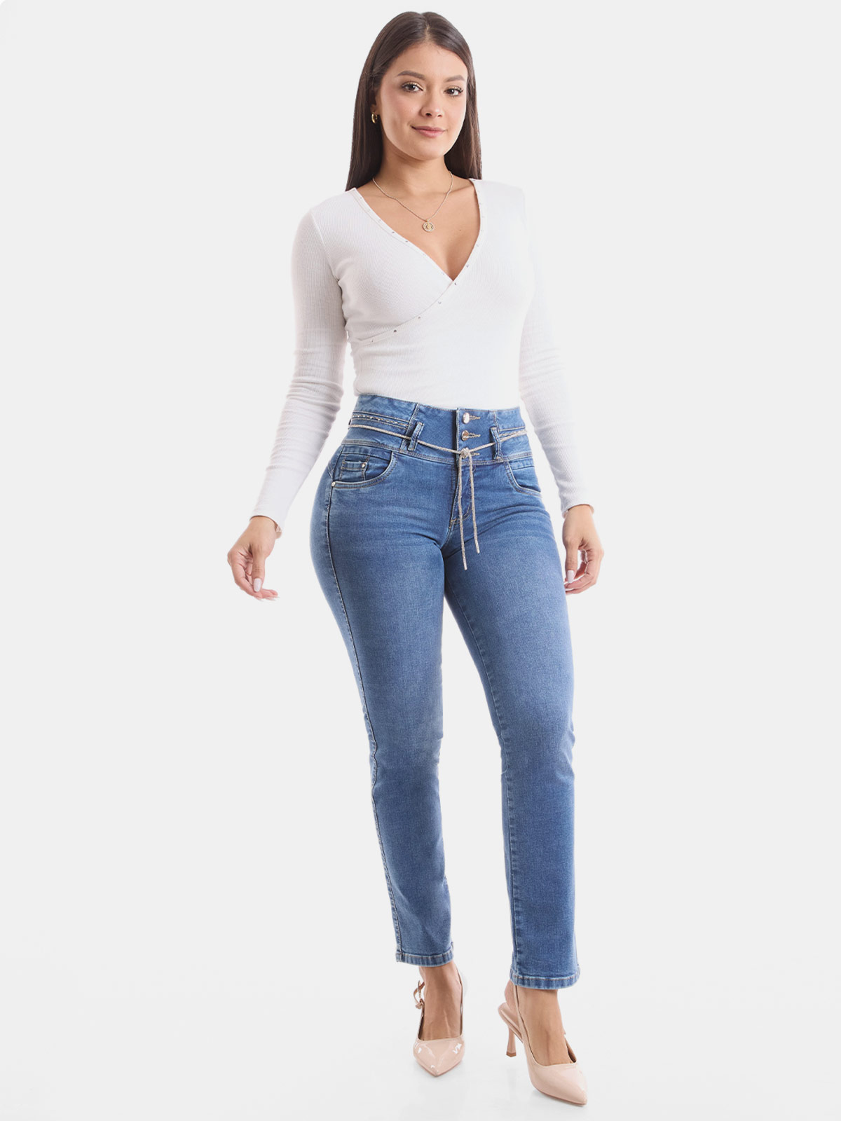 JEAN RECTO MUJER METAL JEANS LEONOR - 1