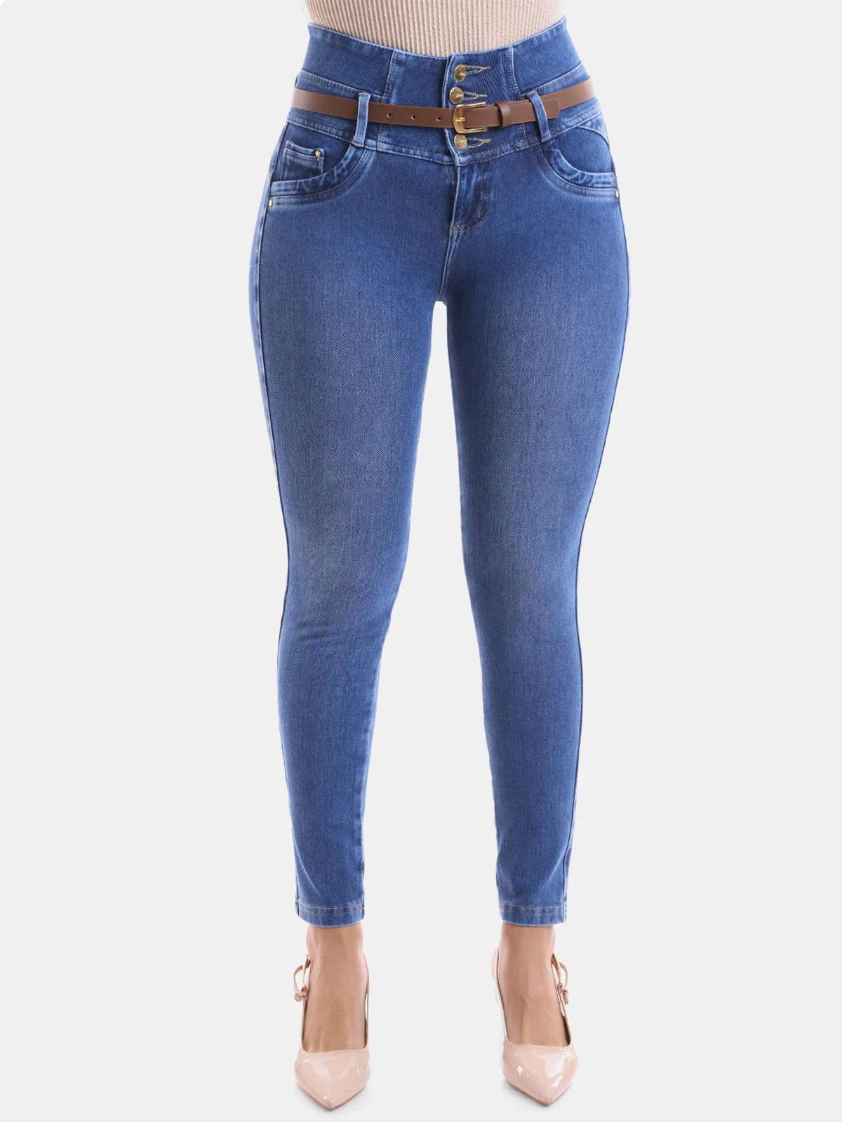 JEAN SKINNY MUJER METAL JEANS FRENCH TERRY - 2