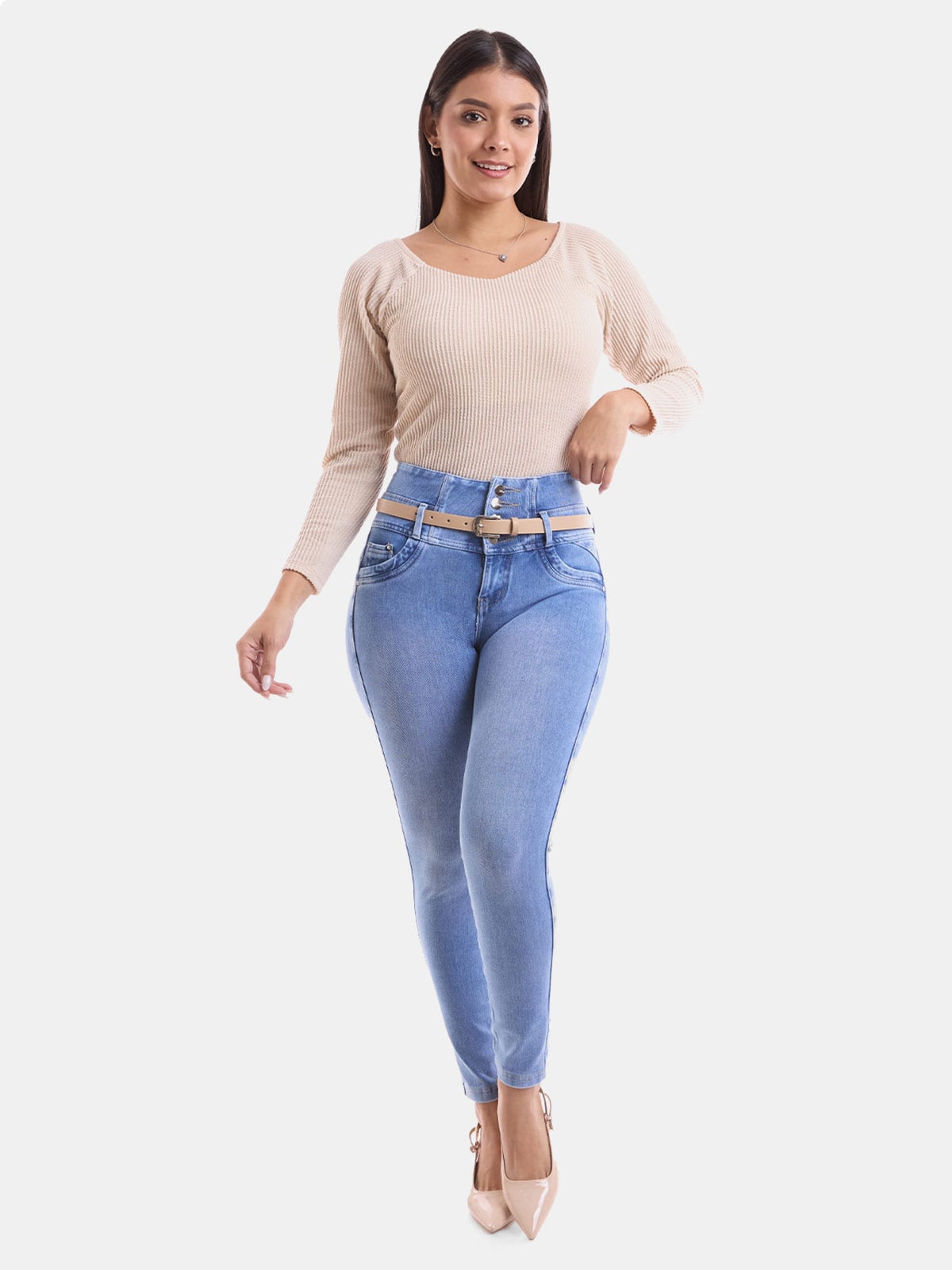 JEAN SKINNY MUJER METAL JEANS FRENCH TERRY - 1