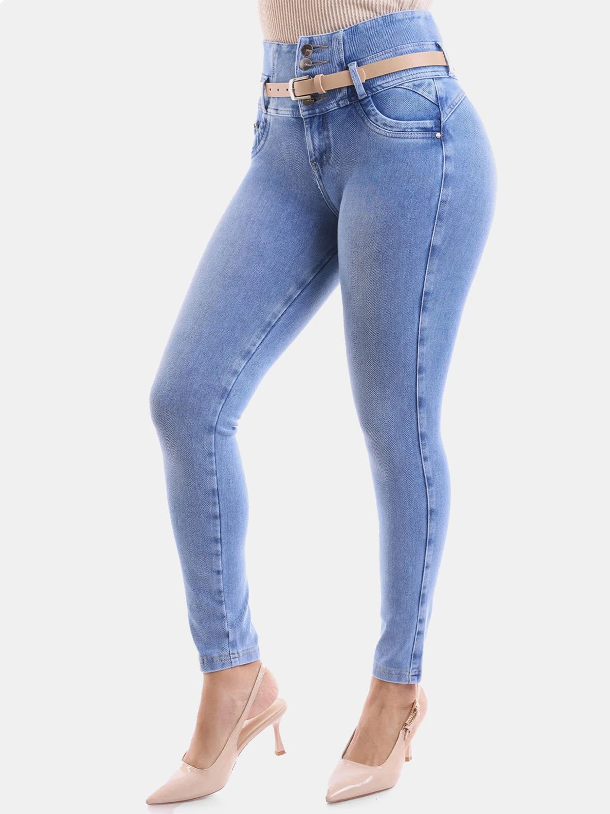 JEAN SKINNY MUJER METAL JEANS FRENCH TERRY - 5