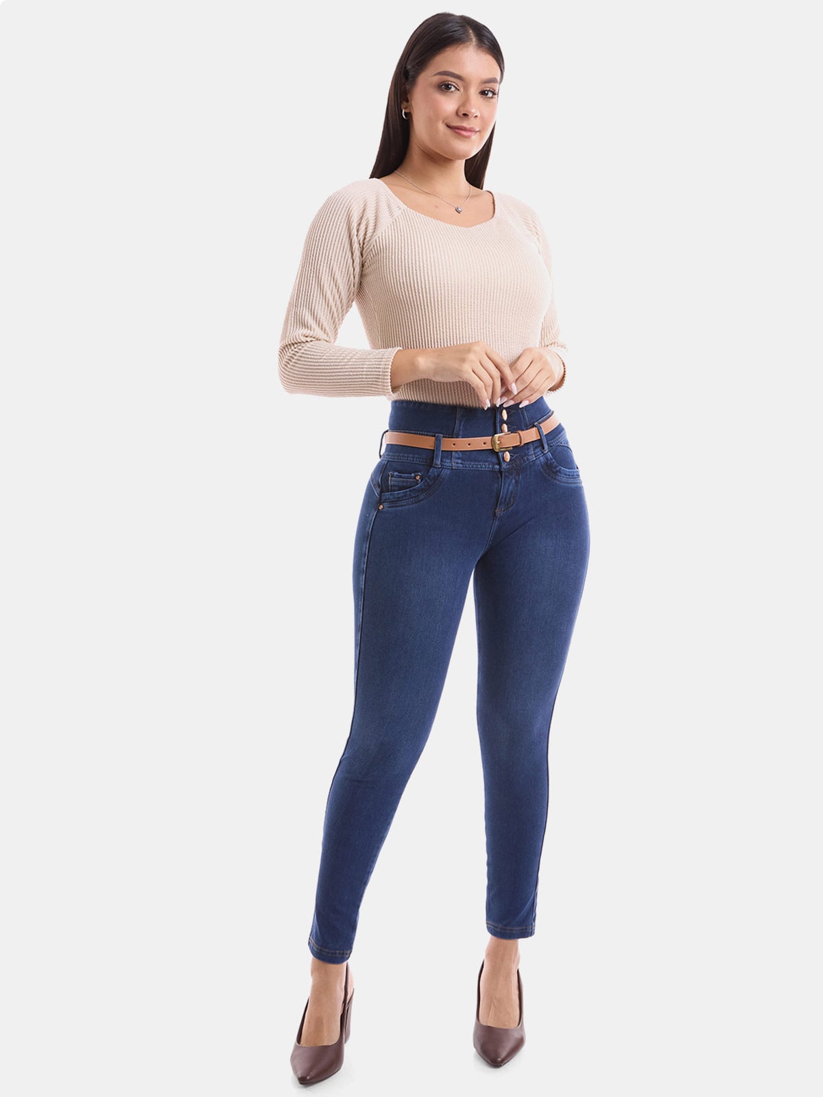 JEAN SKINNY MUJER METAL JEANS FRENCH TERRY - 1