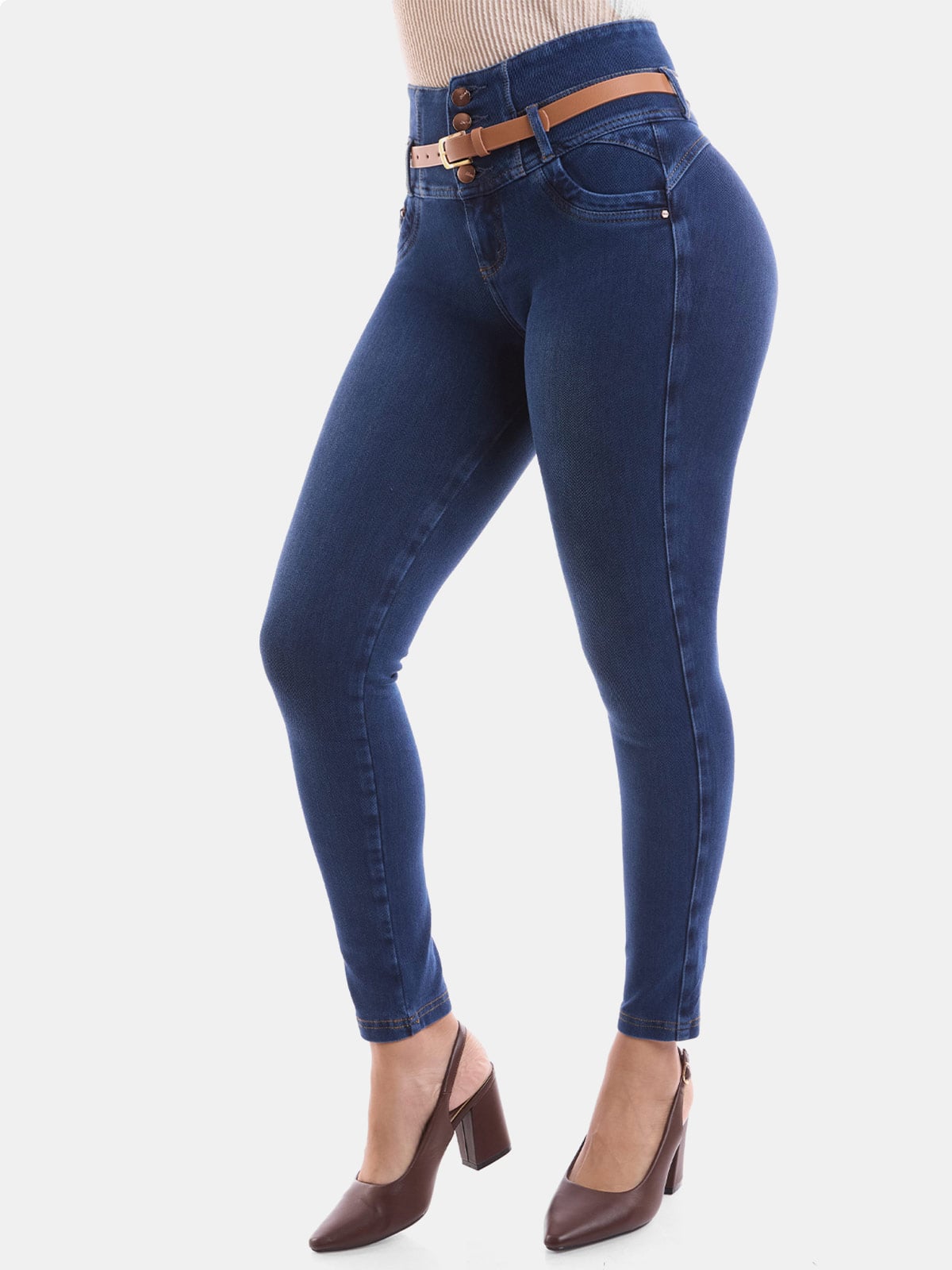 JEAN SKINNY MUJER METAL JEANS FRENCH TERRY - 4
