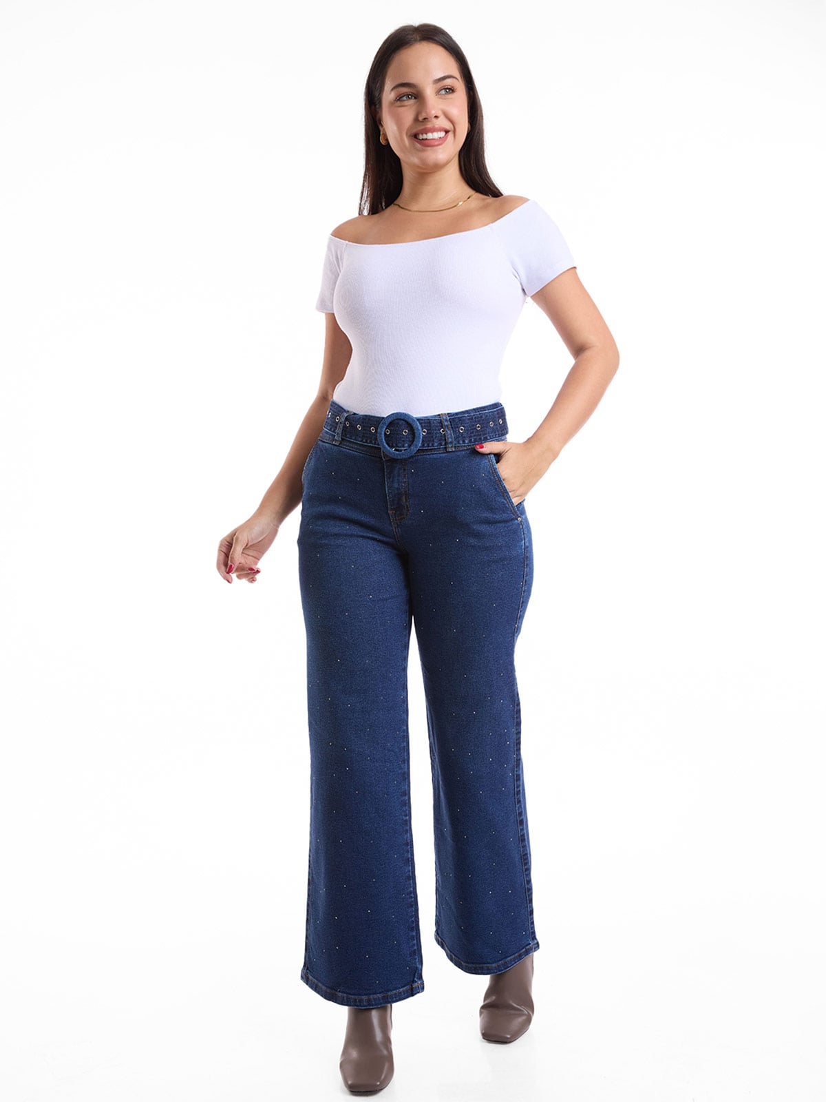 JEANS WIDE LEG MUJER METAL JEANS CASANDRA - 1