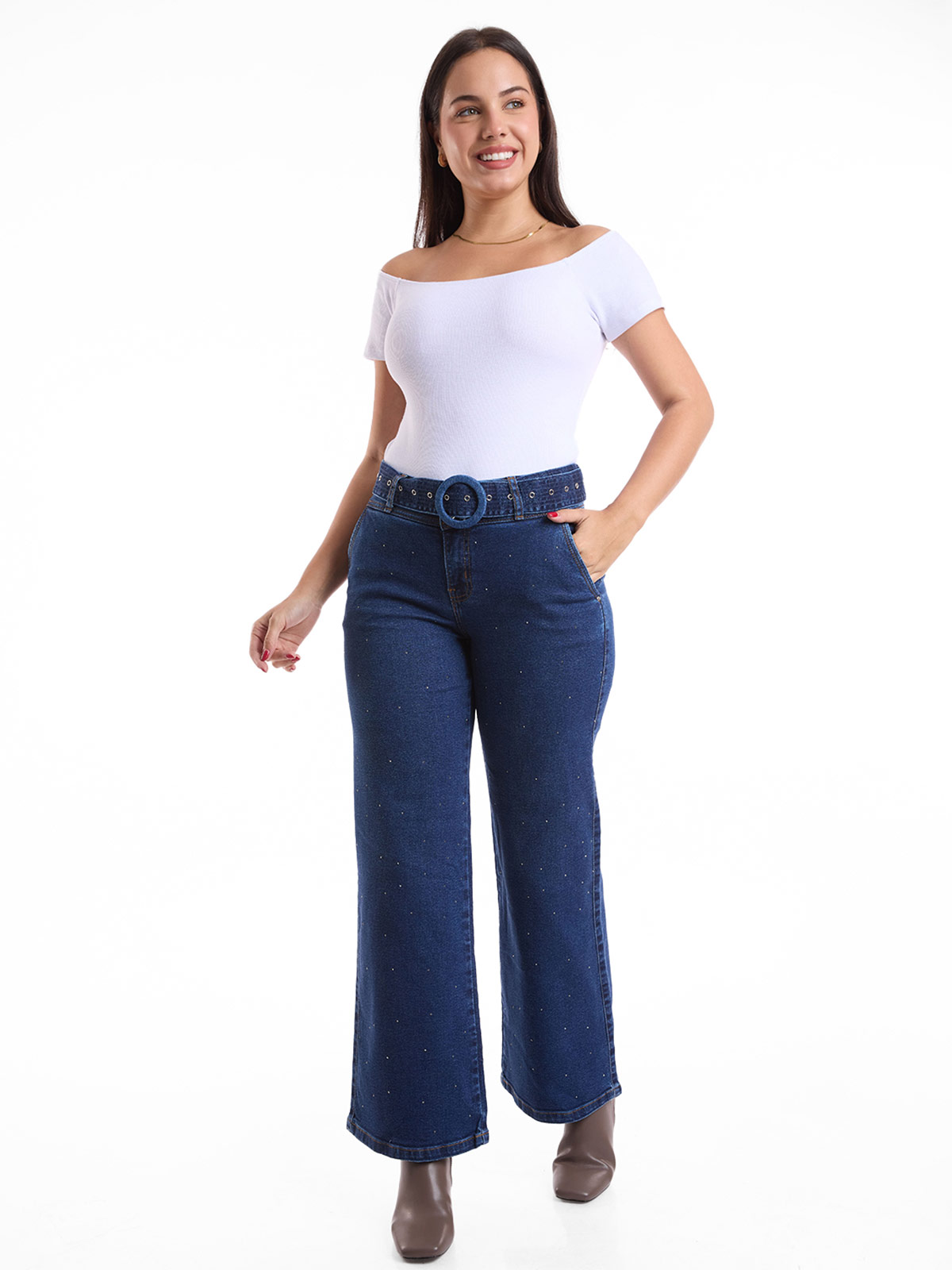 JEANS WIDE LEG MUJER METAL JEANS CASANDRA - 1