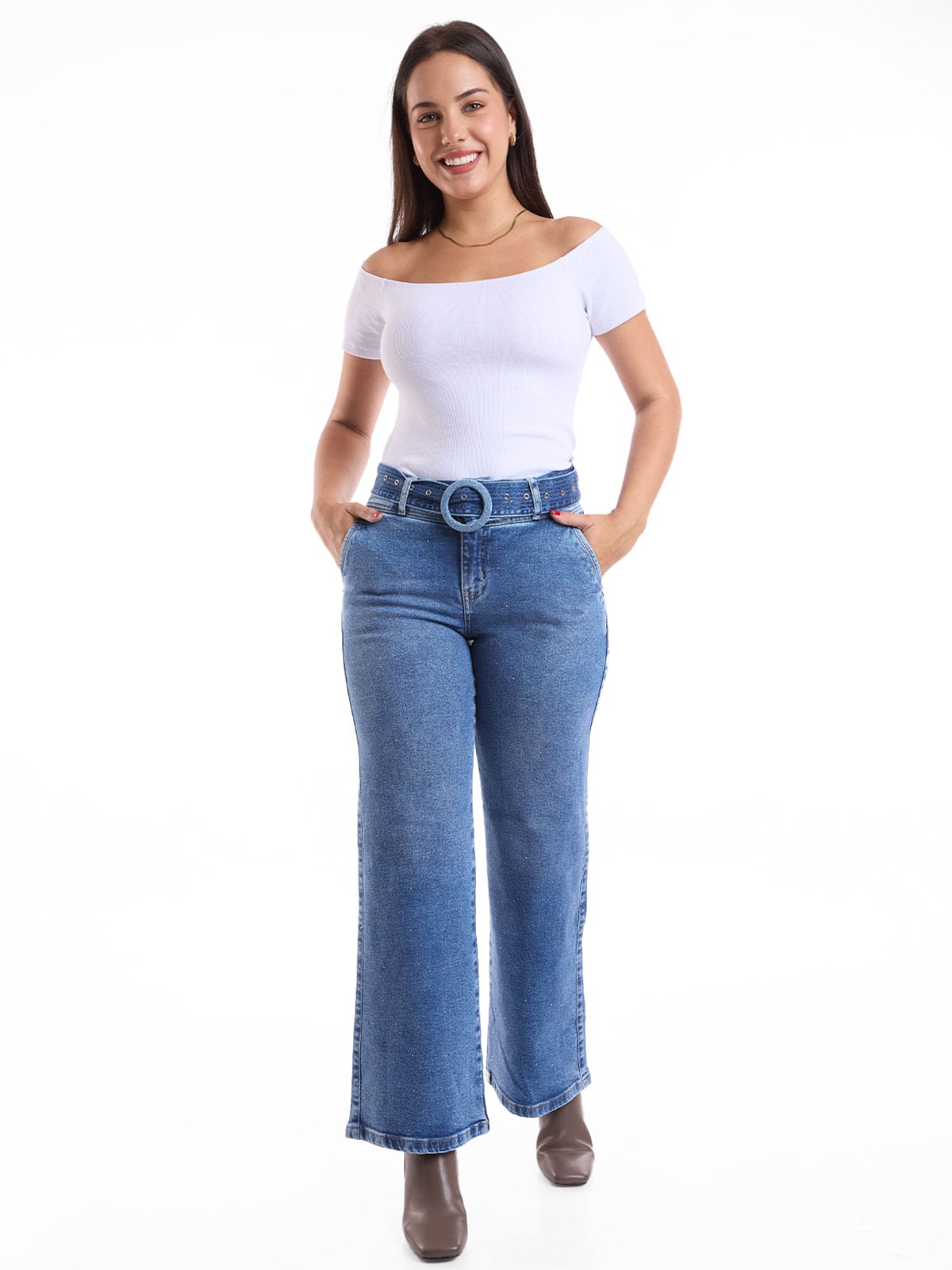 JEANS WIDE LEG MUJER METAL JEANS CASANDRA - 1