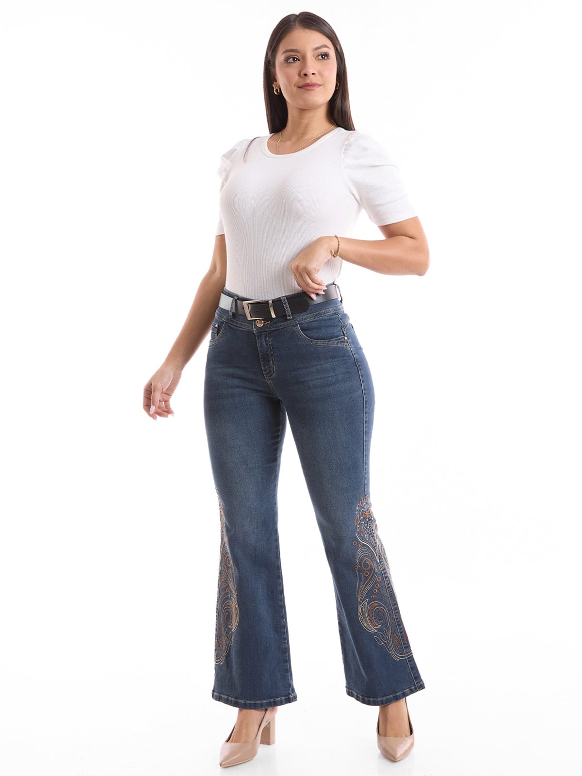 JEANS FLARE MUJER METAL JEANS ZELMA - 1