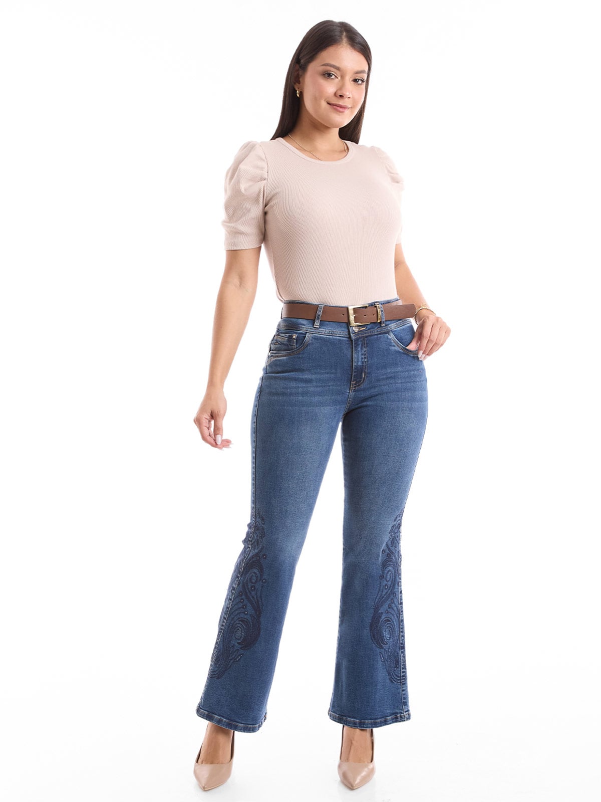 JEANS FLARE MUJER METAL JEANS ZELMA - 1