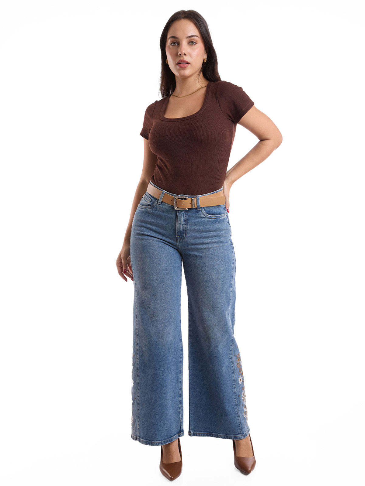 JEANS WIDE LEG MUJER METAL JEANS ANDREA - 1