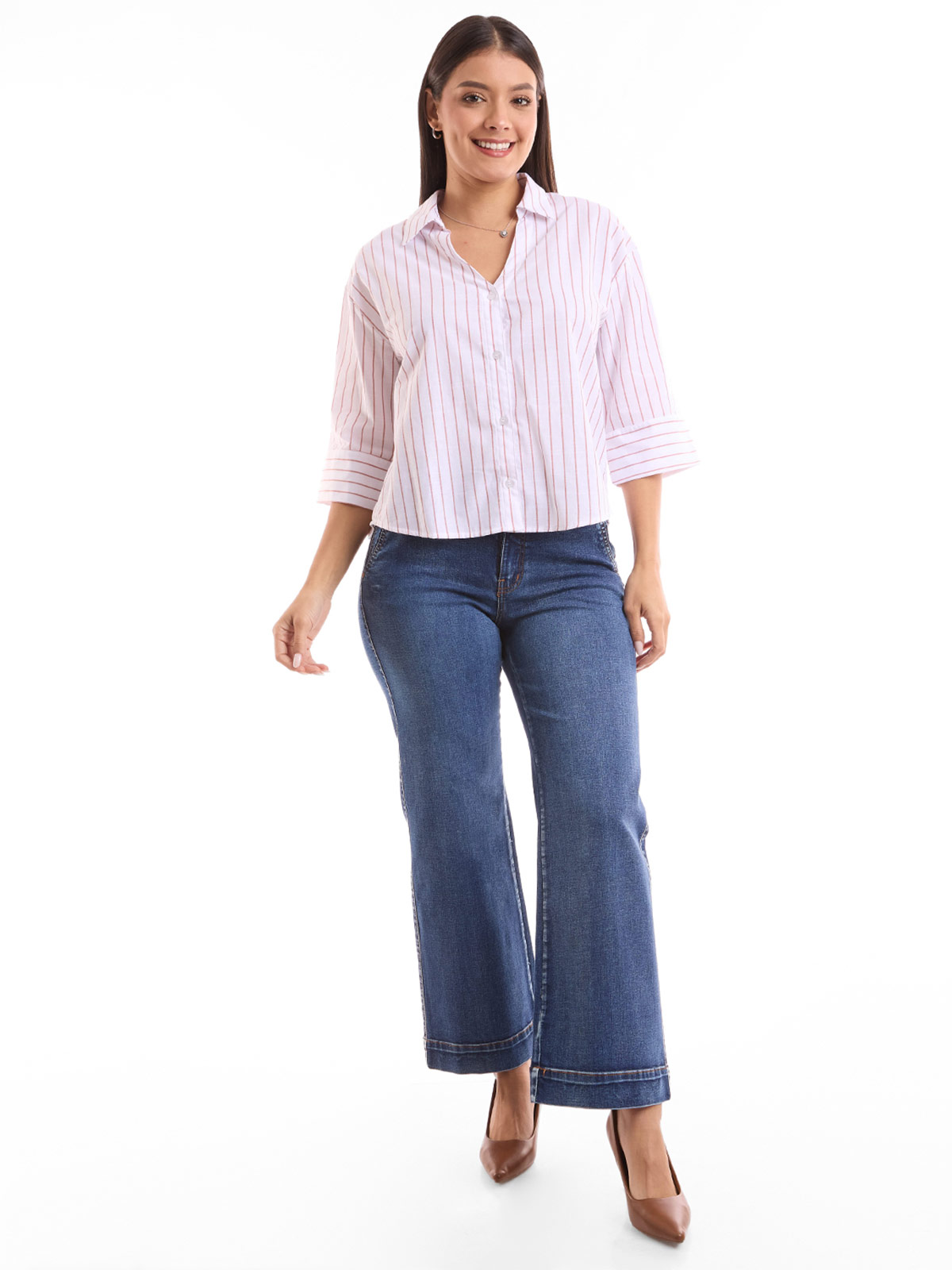 JEANS STRAIGHT MUJER METAL JEANS LUCIANA - 1