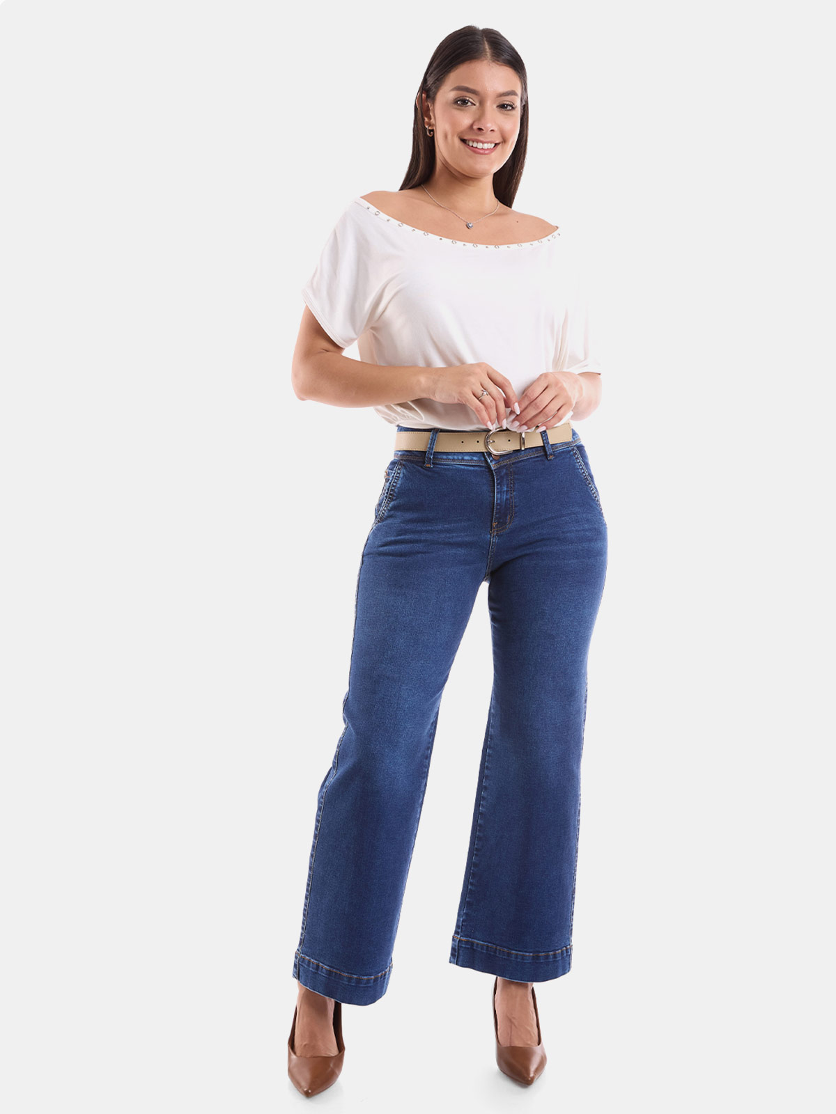 JEANS STRAIGHT MUJER METAL JEANS LUCIANA - 1