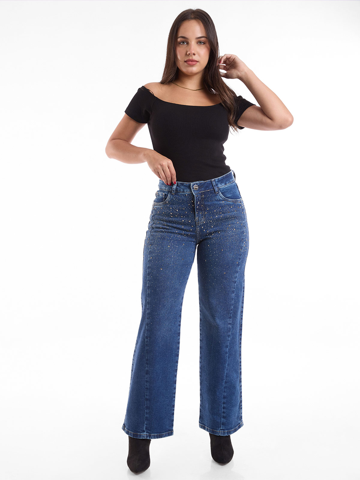 JEANS STRAIGHT MUJER METAL JEANS PAMELA - 1