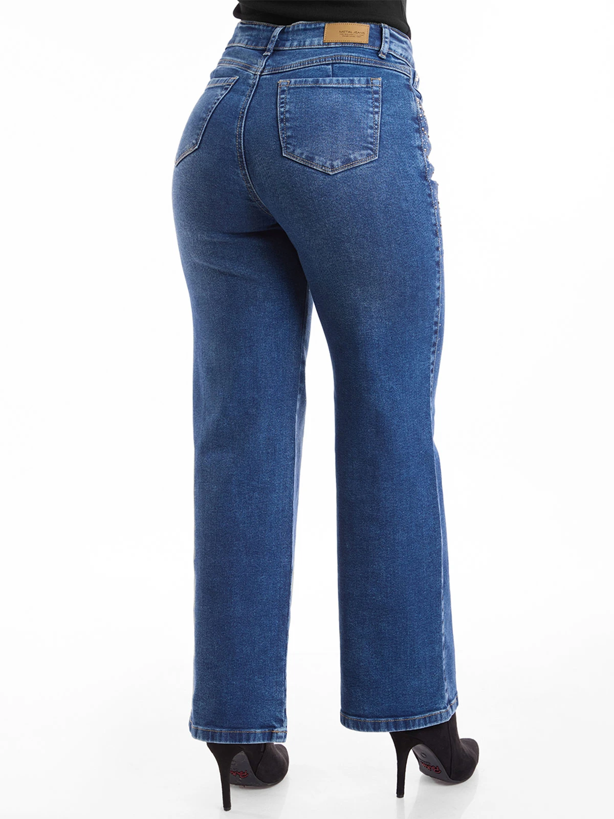 JEANS STRAIGHT MUJER METAL JEANS PAMELA - 5