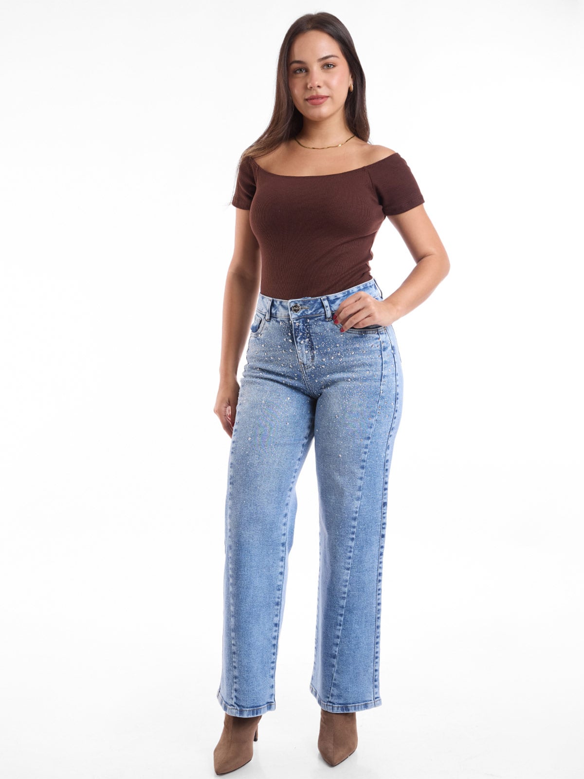 JEANS STRAIGHT MUJER METAL JEANS PAMELA - 1