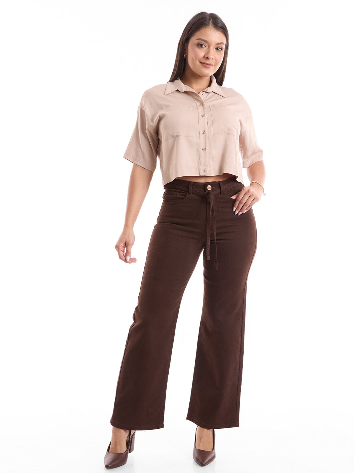 PANTALÓN STRAIGHT MUJER METAL JEANS KALI - 1