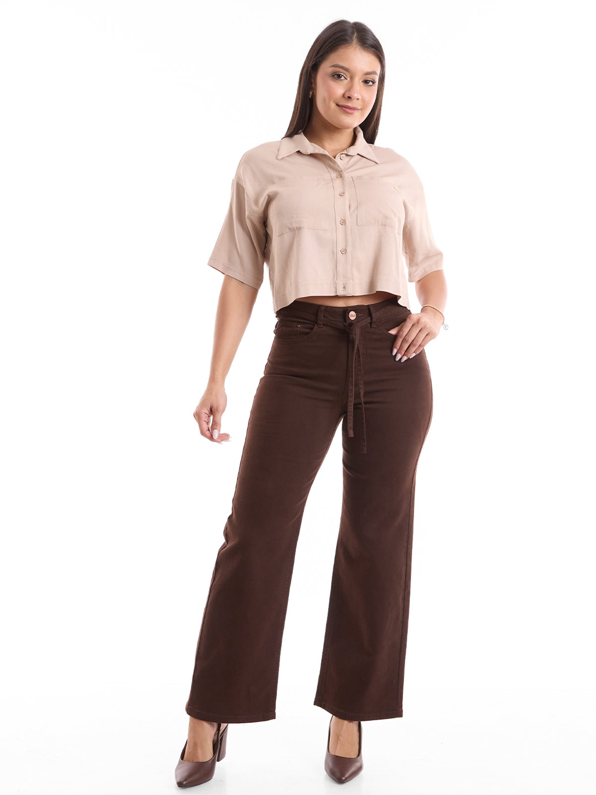 PANTALÓN STRAIGHT MUJER METAL JEANS KALI - 1