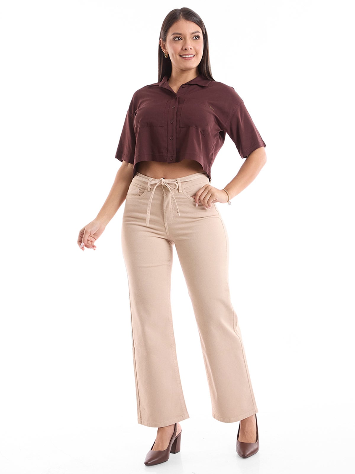PANTALÓN STRAIGHT MUJER METAL JEANS KALI - 1