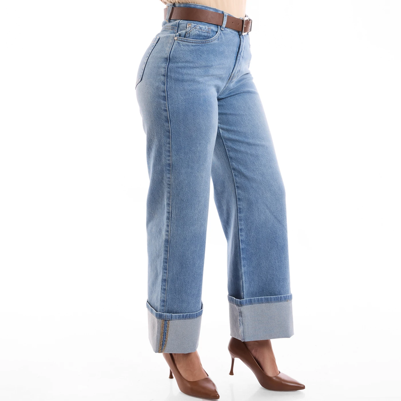 JEAN WIDELEG MUJER METAL JEANS SILVER - 4