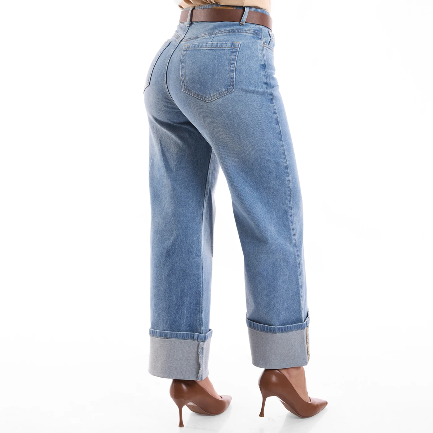 JEAN WIDELEG MUJER METAL JEANS SILVER - 5