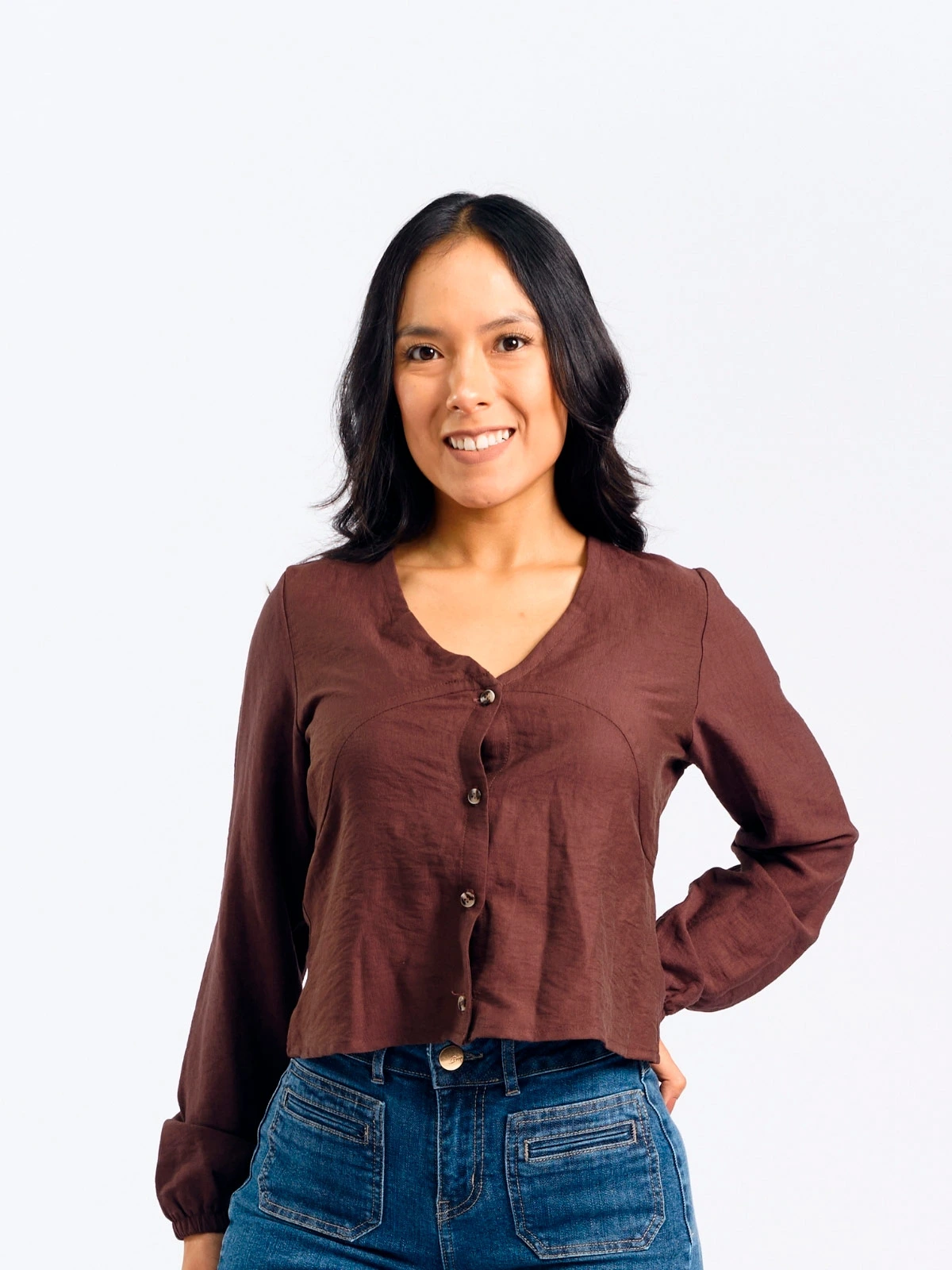 BLUSA MANGA LARGA MUJER PARADA 111 NAIDELY - 1