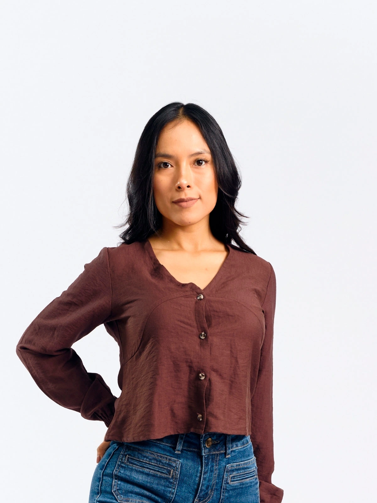 BLUSA MANGA LARGA MUJER PARADA 111 NAIDELY - 2