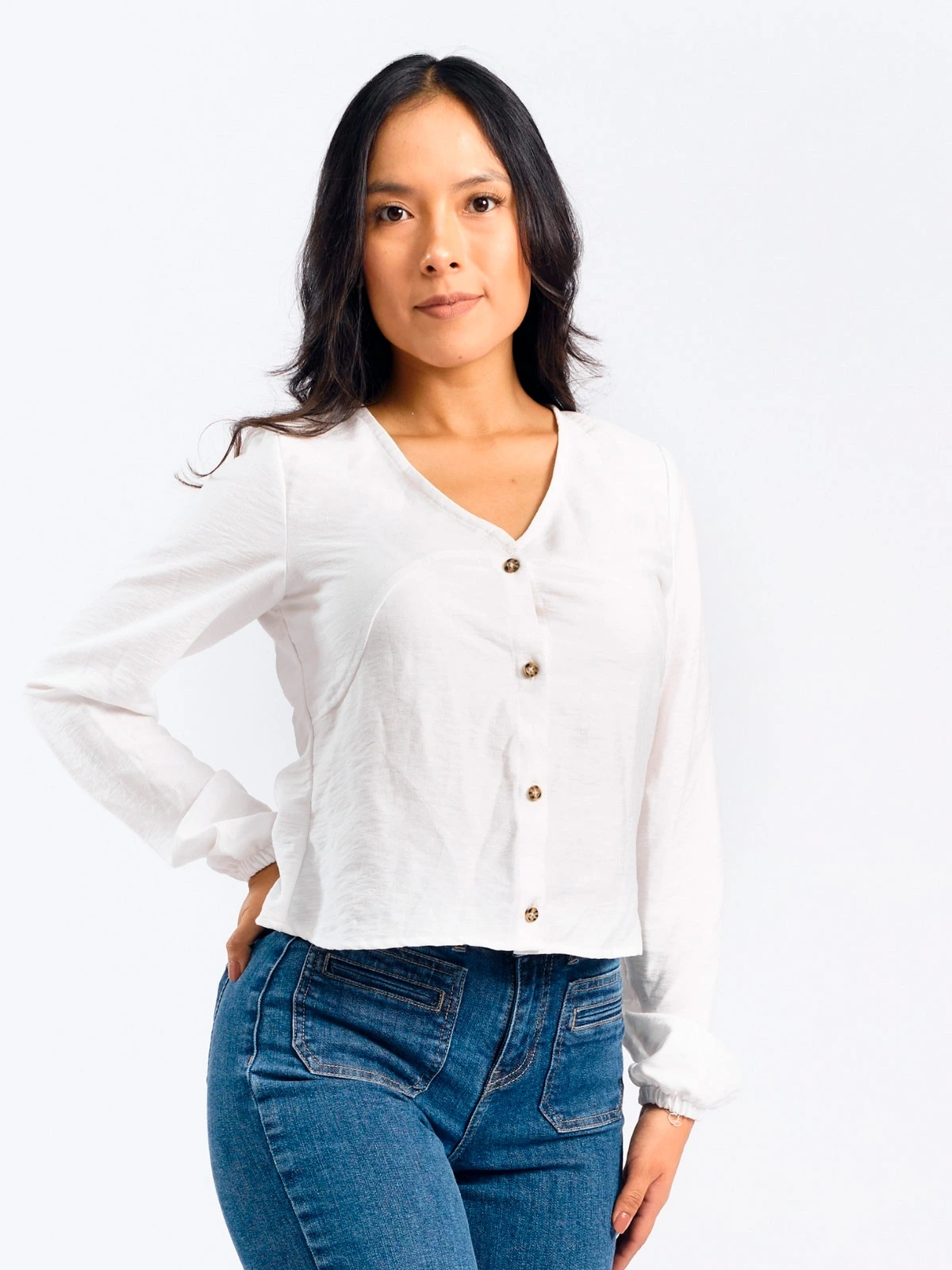 BLUSA MANGA LARGA MUJER PARADA 111 NAIDELY - 2