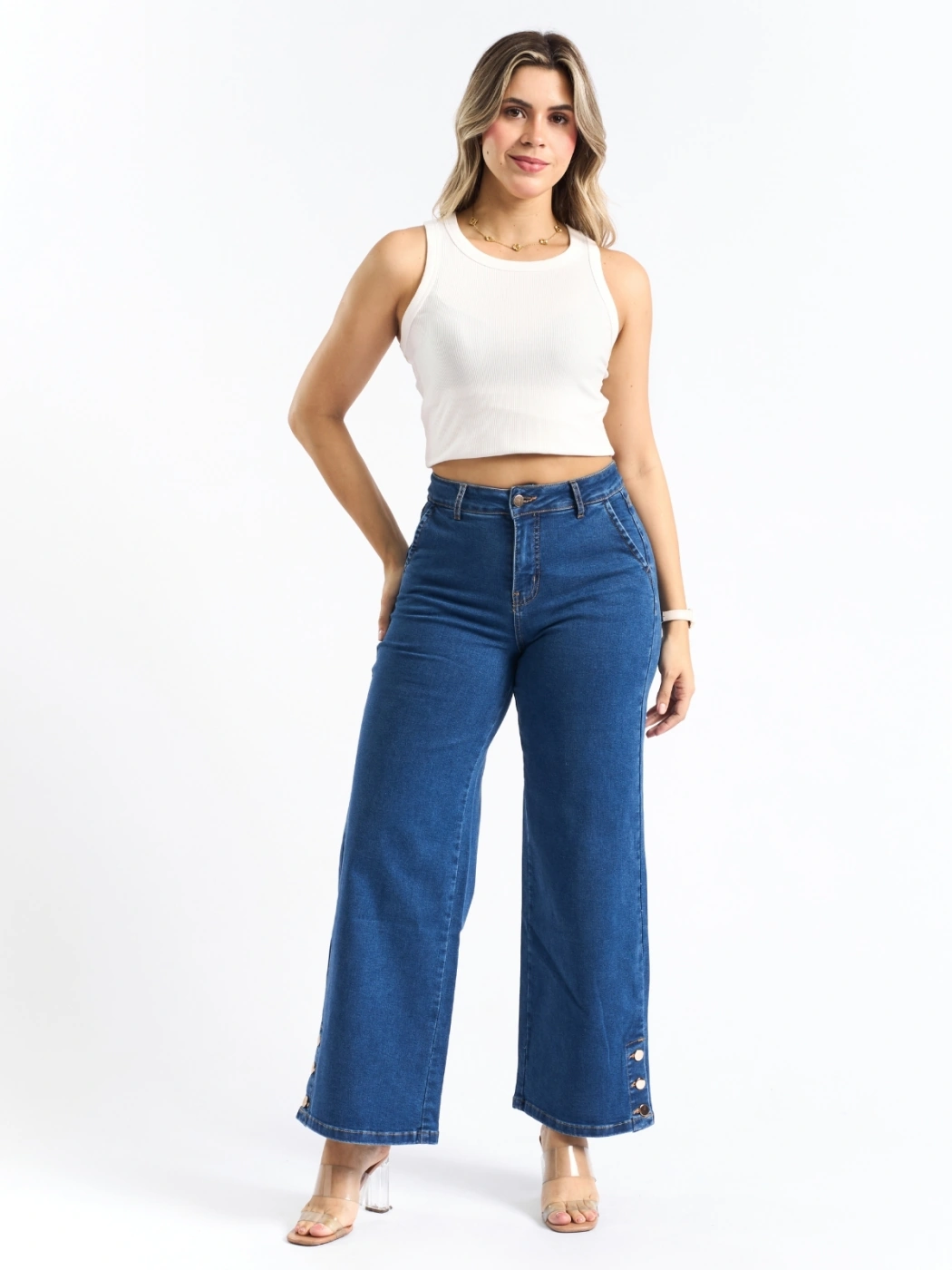JEANS WIDE LEG MUJER PARADA 111 - 5