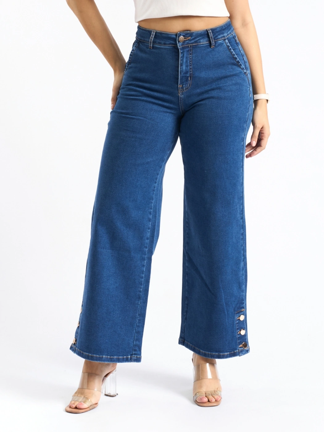 JEANS WIDE LEG MUJER PARADA 111 - 1